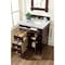 James Martin Vanities Brittany 30in Single Vanity, Burnished Mahogany, w/ 3 CM Eternal Jasmine Pearl Quartz Top 650-V30-BNM-3EJP - alternate 3
